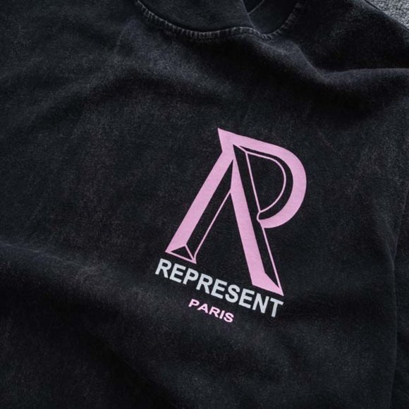 Represent Paris Pink Logo Print Short Sleeves - Picture 6 of 9
